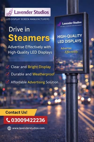 High-Quality Pole Steamer LED & SMD Displays for Advertising
