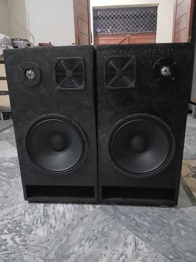 12” China Speakers with Doom Tweeters | Black Textured Finish