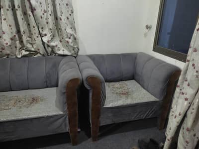 like new sofa and three doors cupboards