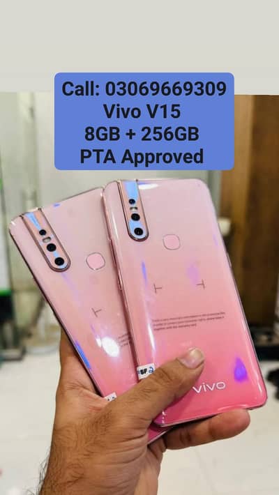 Pop-up Camra Vivo V15 PTA Approved 8GB + 256GB With Box & Warranty