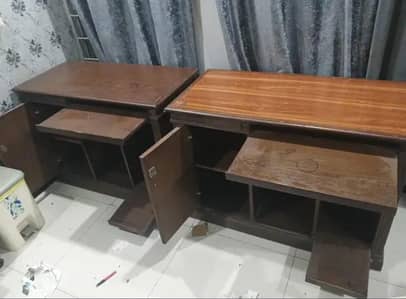 دو عدد کمپیوٹر ٹیبل Interwood