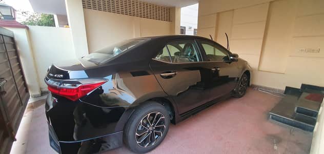 Corolla X black interior