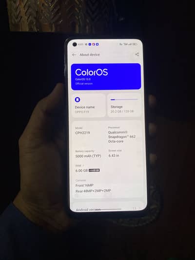 Oppo f19 6/128 only set