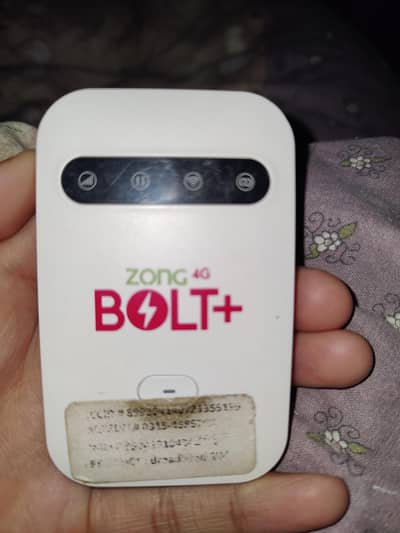 Zong 4G WiFi Device Bolt – Excellent Condition – Fully Working