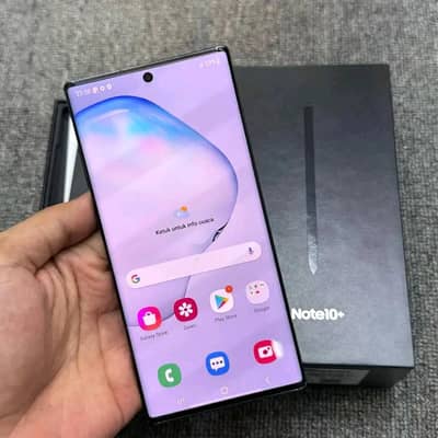 Samsung note 10 plus 12 GB Ram 256gb my WhatsApp number 03193220605