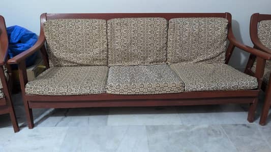5 Seater Sheesham Wood Sofa Set