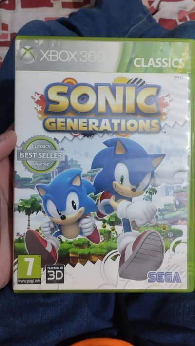Sonic Generations Xbox 360 DVD