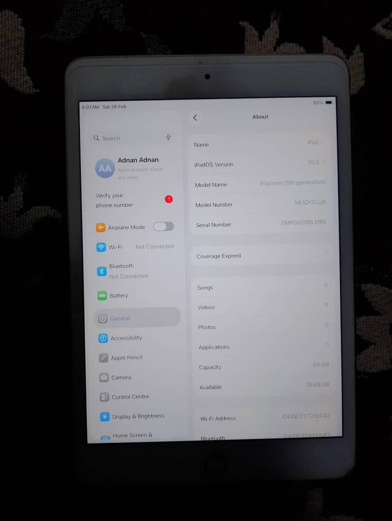 ipad mini 5 64GB 0