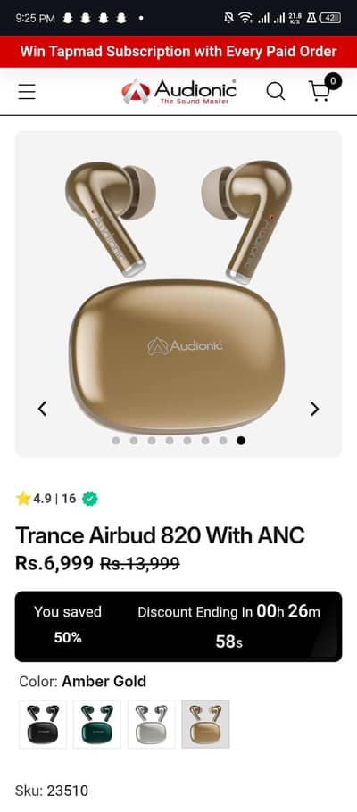 Trance Airbud 820 With ANC