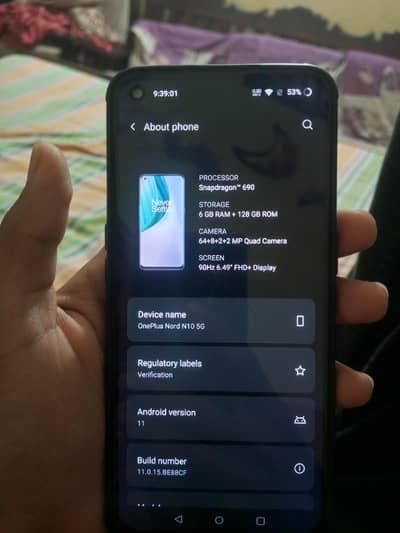 one plus Nord N10 5g 6gb 128gb for sale pubj 60 fps support