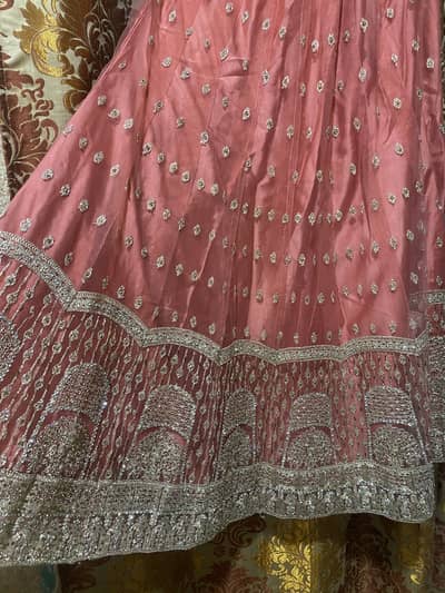 Heavy embroidered frock and lehnga_wedding wear 