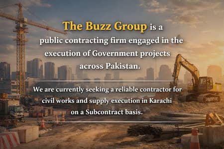 Seeking General Contractors & General order suppliers (Karachi)