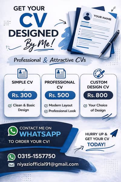 CV design Services available