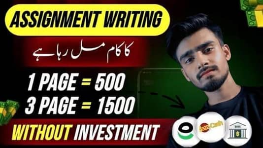 Without Investment Assignment Work Available