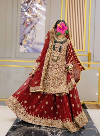 Wedding Dress + Bridal Sharara Bundle