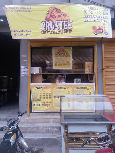 Running pizza food shop for sell