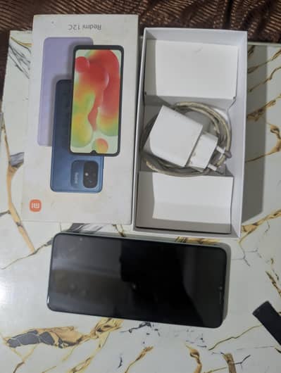 Redmi 12c with complete box in mint condition