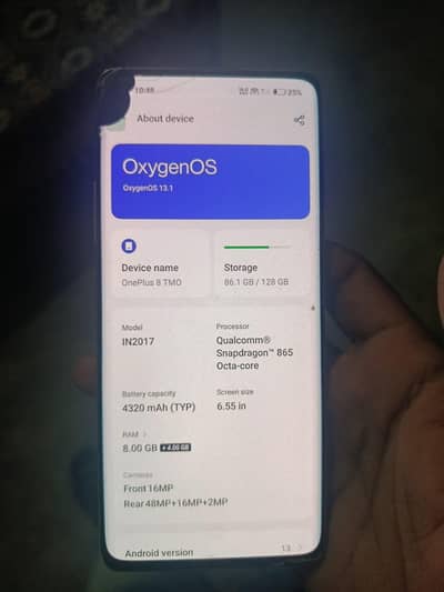 oneplus 8 8/128 non pta exchange possible sath cash dado ga