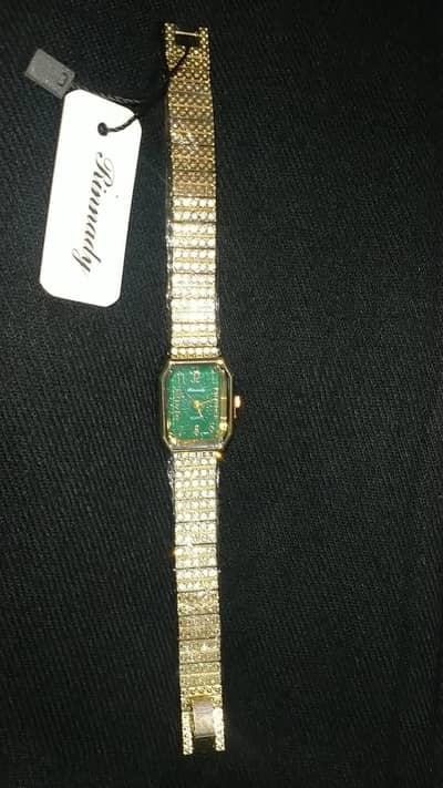beautiful stones wrist watch