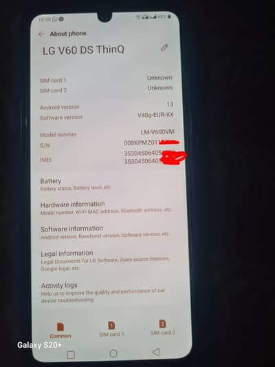 LG V60 DUAL SIM