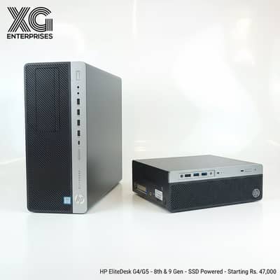 HP EliteDesk G4/G5 i5/i7 8th 9th Gen | 8GB 16GB RAM | SSD | Tower/SFF