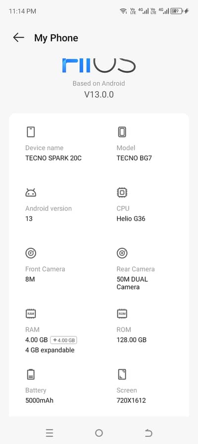 Tecno Spark 20C exchange possible with good phone