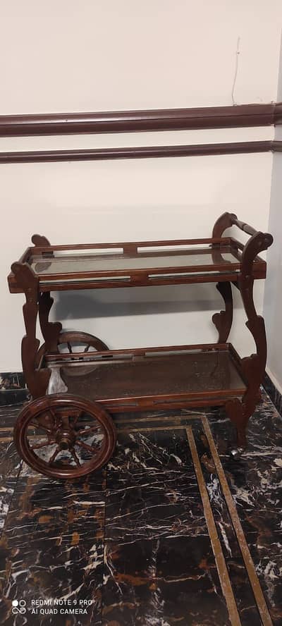 Tea trolly sheesham wood