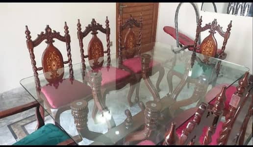 Black Sheesham Premium Dining Table