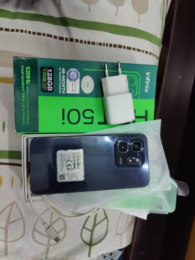 infinix hot 50i complete box