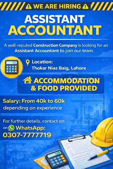 Job hiring CONTACT ON WHATSAPP: 0307-7777719