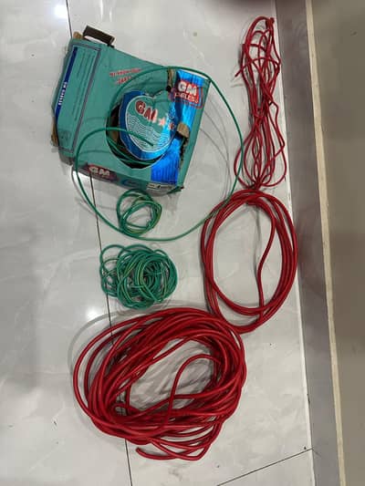 GM DC 6mm Tin copper Flexible wire / GM AC 4 mm Green / GM AC 6mm Red