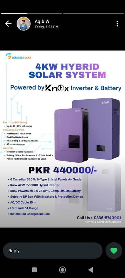 4kw hybrid full setup