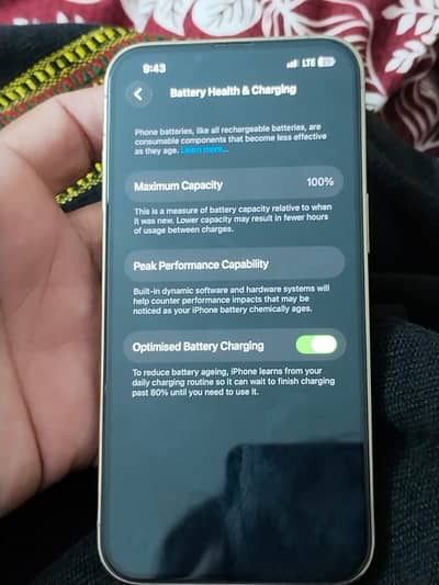 13pro PTA approved  256gb battery health 100 water pack