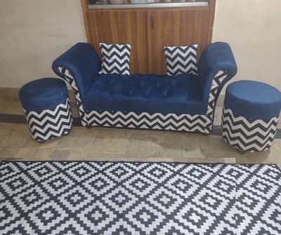 Customized Puffies . . Seatee and Cushion