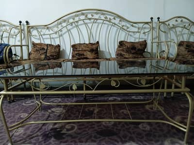 metal sofa set ( heavy weight) 6 pieces for sale