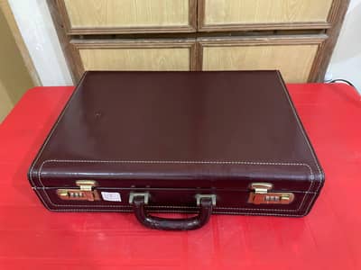 Equator Leather Brief Case with Number lock