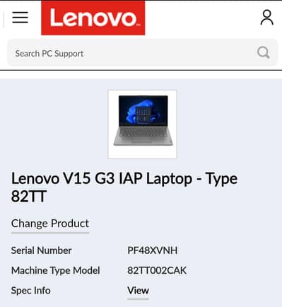 LENOVO V15 G3 LAPTOP