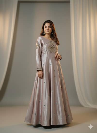 Hand embroidered stitched