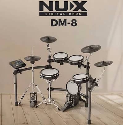 The NUX DM-8 is the flagship electronic drum kit available
