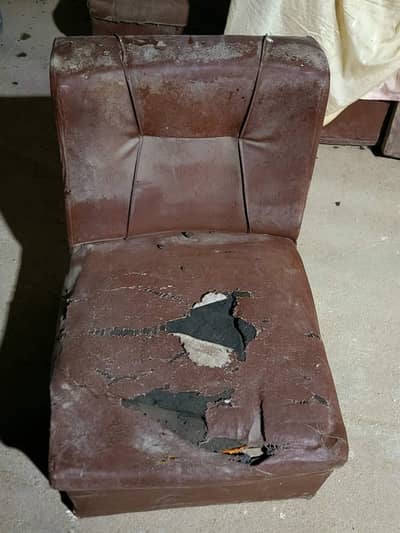 6 Pieces sofa only structure