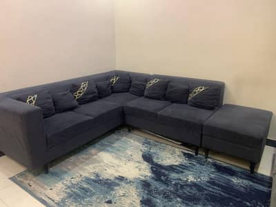 Modern Grey L-shaped Sofa