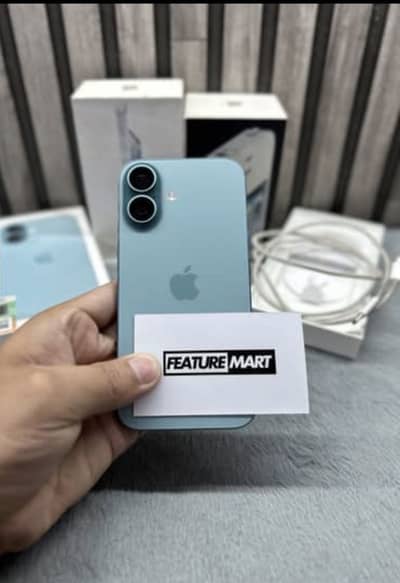 iPhone 16 teal colour 10 by 10 128gb jv 88battery health