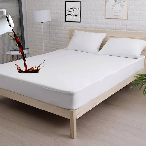 King Size Waterproof Matress Cover - White