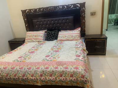 Bed Set with Mattress, Dressing Table & Side Tables