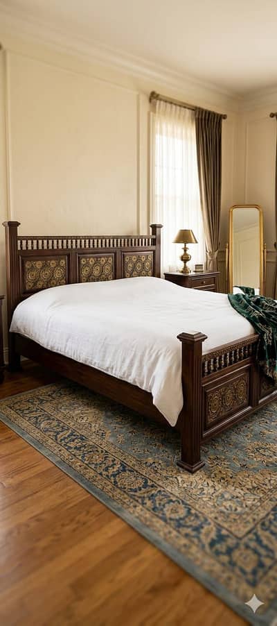 original shisham wood bed king size