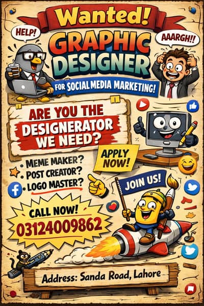 Gen z Social media Graphic Designer Required