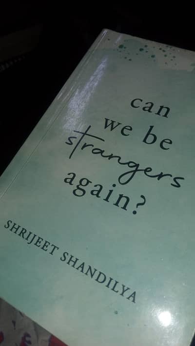 can we be strangers again. by shrijeet shandilya