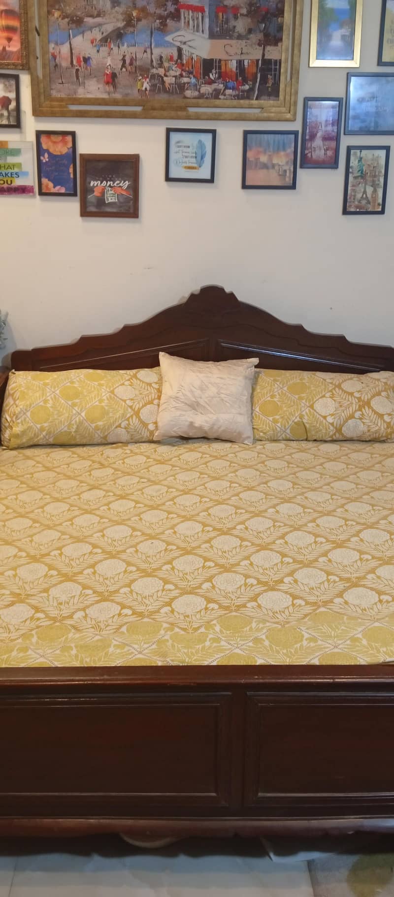 sheesham wood solid bed 1