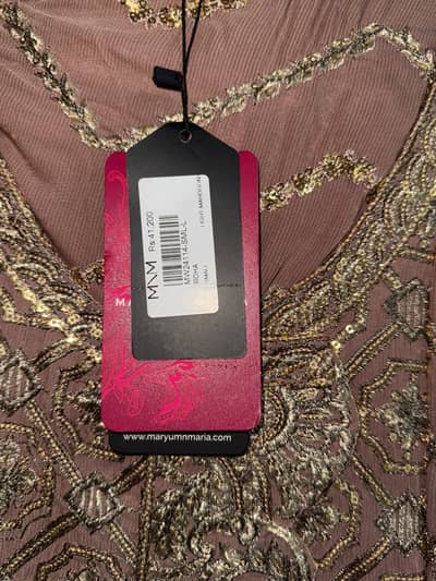 Brand New angrakha frock with trouser and dupatta