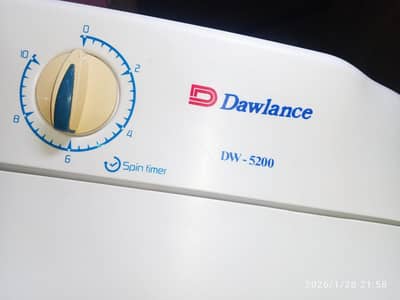 dawlance washing machine twin tub model number DW-5200